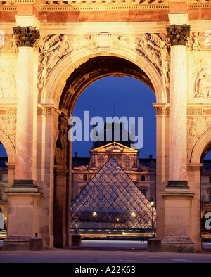 Arc de triomphe du Carrousel, Parigi, Francia Foto Stock