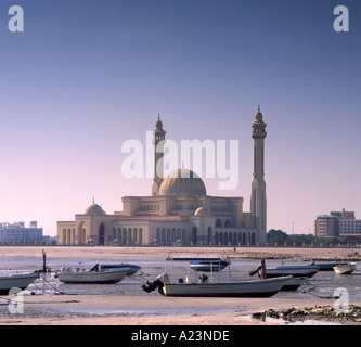 Grande moschea al Fateh, Manama, Bahrein, Golfo Persico, Medio Oriente Foto Stock