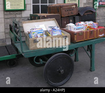 Piattaforma della stazione ferroviaria di Swanage Dorset UK Foto Stock