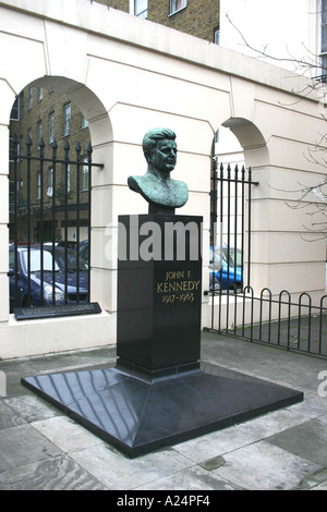 John Fitzgerald Kennedy Memorial nel centro di Londra vicino a Regents Park Foto Stock