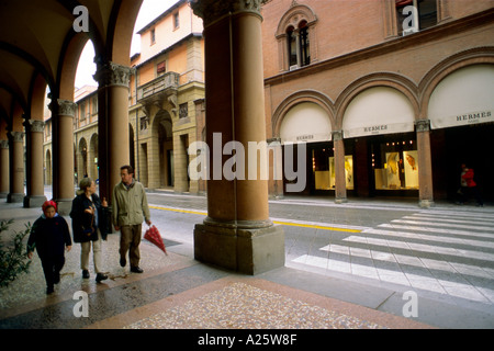 Italia Bologna portici Foto Stock