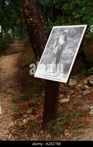 Sur les pas de cezanne a gardanne punti di vista da cui Cezanne verniciato Foto Stock