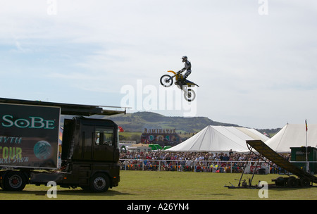 Il motocross Daredevil Foto Stock