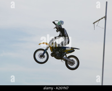 Il motocross Daredevil Foto Stock