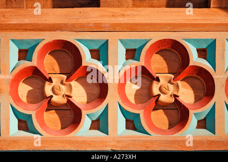 Particolare del soffitto in legno a vicari e corale sulla Rocca di Cashel, cashel, Tipperary, Irlanda Foto Stock