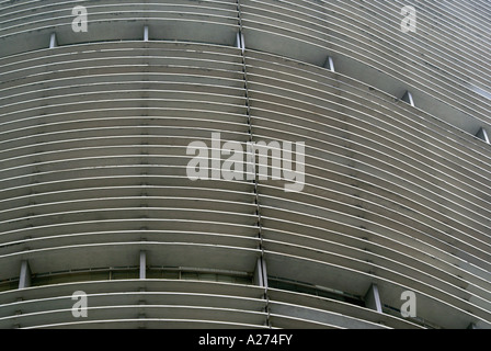 Fiew Datailed di COPAN Skyskraper in Sao Paulo, Brasile. Architct: Oscar Niemeyer Foto Stock