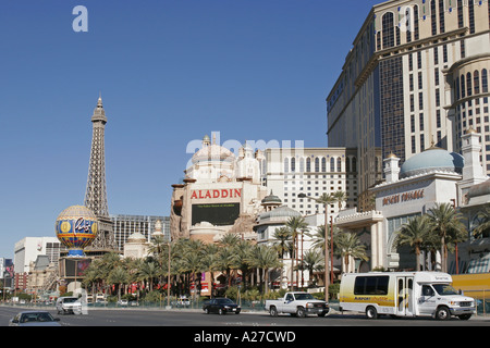 La Strip di Las Vegas Nevada USA Foto Stock