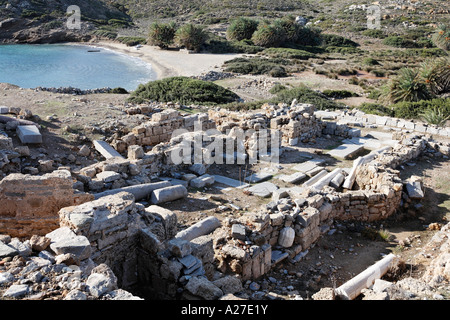 Itanos, basilica nella zona archeologica, orientale di Creta, Grecia Foto Stock