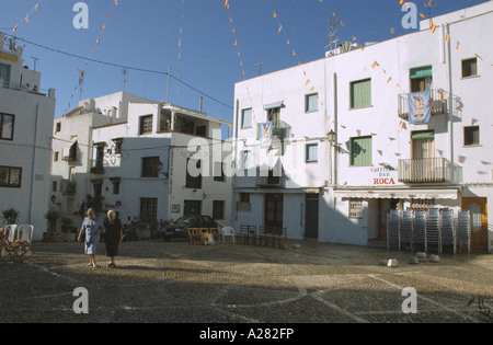 Peñiscola Castellón Comunitat Comunidad Valenciana Costa del Azahar España Spagna spagnolo Iberia Penisola Iberica Europa Foto Stock