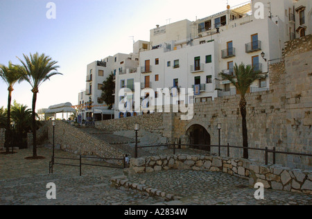 Peñiscola Castellón Comunitat Comunidad Valenciana Costa del Azahar España Spagna spagnolo Iberia Penisola Iberica Europa Foto Stock