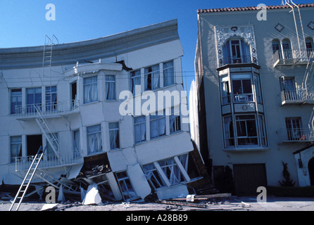 Terremoto San Francisco 1989 Foto Stock
