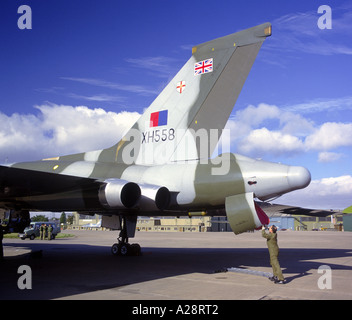 Avro Vulcan Bomber xh588 restaurato e battenti in servizio civile ancora una volta. 2065-214 GAVM Foto Stock