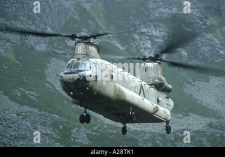 B-V Chinook HC2 registrazione in elicottero dal n. di serie ZA675 Guerra del Golfo Desert Storm azione. GAV 2110-211 Foto Stock