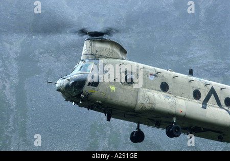 B-V Chinook HC2 registrazione in elicottero dal n. di serie ZA675 Guerra del Golfo Desert Storm schema di verniciatura. GAV 2108-208 Foto Stock