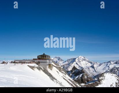 Mitelallalin ristorante rotante, Saas Fee, alpi svizzere, Svizzera Foto Stock