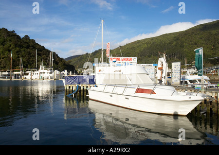 Marina Picton Marlborough Sounds Isola del Sud della Nuova Zelanda Foto Stock