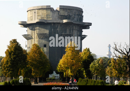 Augarten, parco, flaktower Foto Stock