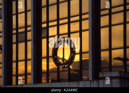 Germania Berlino ormai abbandonato Palast der Republik Foto Stock