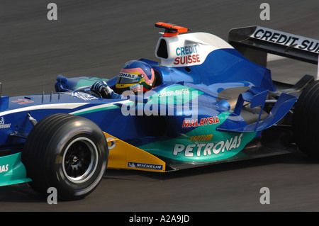 Jacques Villeneuve (Sauber) Foto Stock