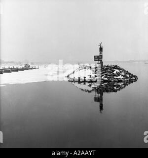 Sault Ste. Marie in inverno Foto Stock