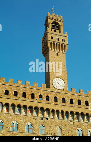 Palazzo Vecchio Piazza Signoria Firenze Italia eu Europe Firenze Foto Stock