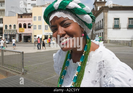 Donna Baiana Salvador da Bahia Brasile Foto Stock