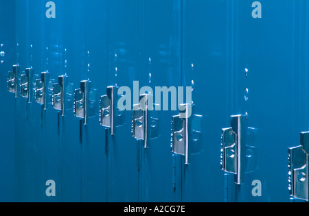 Armadietti in spogliatoio Foto Stock