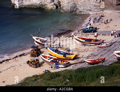 Nord in atterraggio a Flamborough Head North Yorkshire, Inghilterra Foto Stock