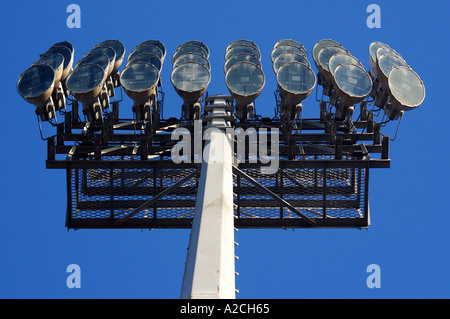 Luci dello stadio Foto Stock