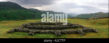 "Hardknott Fort' Lake District, vicino il boot Foto Stock