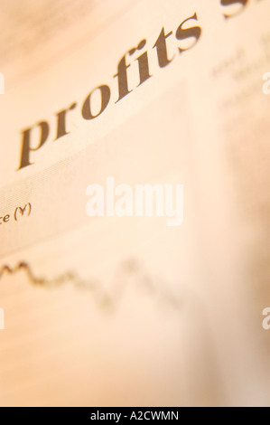 Royalty free fotografia che mostra il sollevamento magazzino fiducia business headline in UK FINANCIAL TIMES Foto Stock