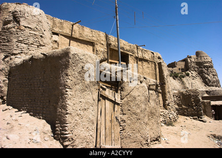 AFGHANISTAN Gazni case all'interno delle antiche mura di Cittadella Foto Stock