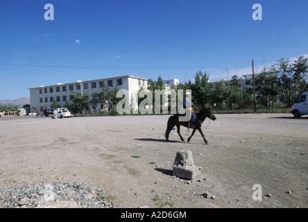 Hovd ospedale mongolia occidentale Foto Stock