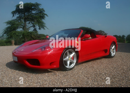 Classico rosso Ferrari 360 Spider F1 Foto Stock