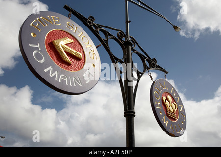 Sign posti Charlotte Amalie St Thomas US Virgin Islands caribbean west indies Foto Stock