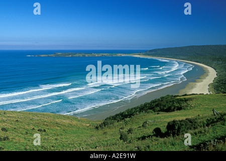 Tautuku baia vicino Papatowai Il Catlins Otago Isola del Sud della Nuova Zelanda Foto Stock