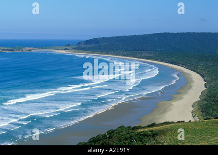 Tautuku baia vicino Papatowai Il Catlins Otago Isola del Sud della Nuova Zelanda Foto Stock