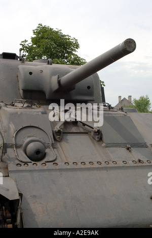 Sherman serbatoio dal WW2 sul display all'Ospedale di veterani in Sandusky Ohio OH Foto Stock