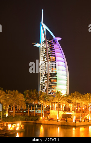 Dubai Jumeirah Beach Burj al Arab Foto Stock