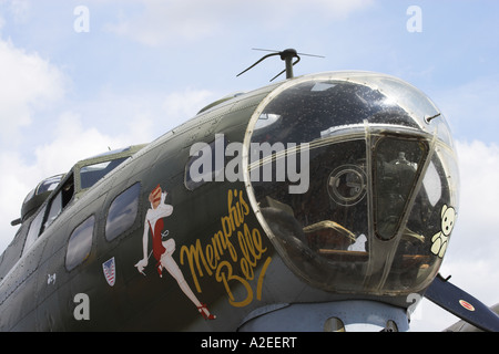 B-17G Flying Fortress Memphis Belle/Sally B, Duxford, Cambridgeshire, England, Regno Unito Foto Stock