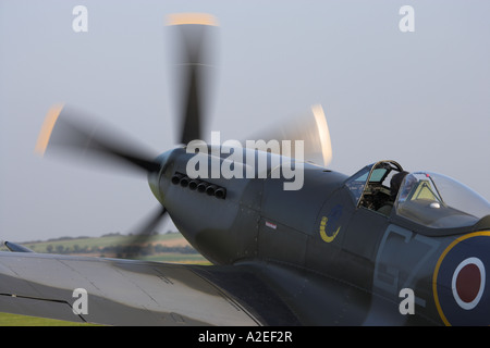 Spitfire Mark 18, Duxford, England, Regno Unito Foto Stock