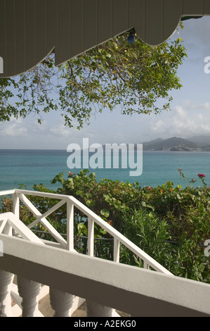 Caraibi, GRENADA, Grande Anse & Morne Rouge, Grande Anse Bay da Flamboyant Hotel Foto Stock