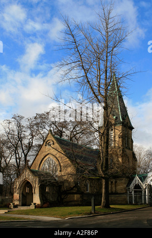 Toronto crematorio Cappella Downtown Toronto Ontario Canada cappella dove è stato girato quattro matrimoni e un funerale Foto Stock