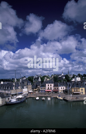 Ue, Francia, Bretagna Morbihan, Auray. Vista porte, Quartier St Goustan Foto Stock