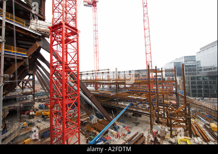 Costruzione di 201 Bishopsgate a Londra Regno Unito 2006 Foto Stock