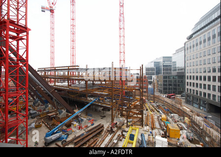 Costruzione di 201 Bishopsgate a Londra Regno Unito 2006 Foto Stock