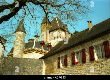 Castello in Dordogne Francia Foto Stock