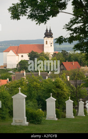 Ungheria Lago Balaton Regione, Tihany: La Chiesa Abbaziale (b.1754) Foto Stock