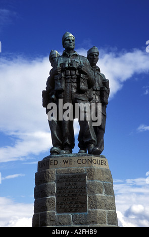 Commando monumento vicino a Spean Bridge Highland Scozia Scotland Foto Stock