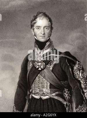 Henry William Paget, 1st Marchese di Anglesey, Baron Paget di Beaudesert, 4th Conte di Uxbridge, 1768 - 1854. Ufficiale e politico dell'esercito britannico. Foto Stock